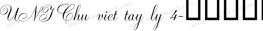 UNI Chu viet tay ly 4字体转换